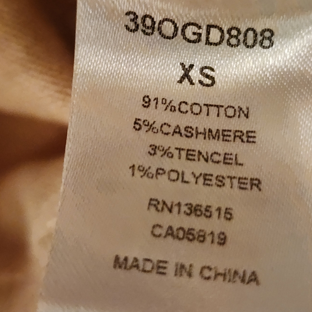 One Grey Day Pullover Open Knit Crewneck Sweater In Tan Size XS - Picture 11 of 12